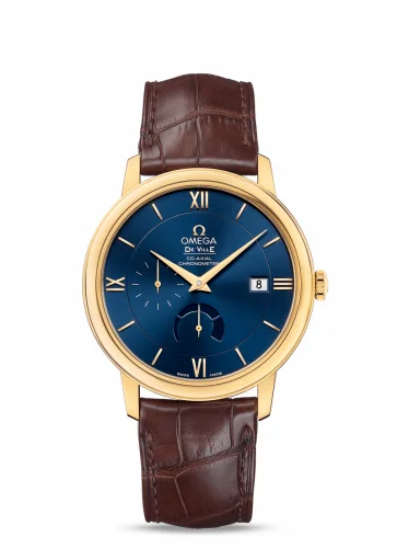 Omega De Ville Prestige Co-Axial 39.5 Power Reserve Yellow Gold / Blue 424.53.40.21.03.001 (42453402103001)